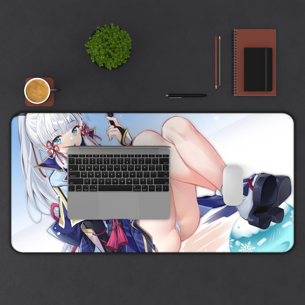 Genshin Impact Mousepad - Ayaka Large Desk Mat - Ecchi Mouse Pad - MTG Playmat