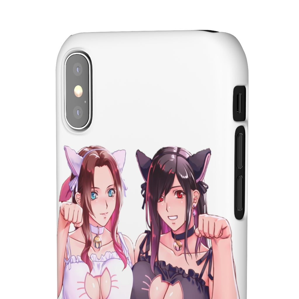 Tifa and Aerith Anime Phone Case - Final Fantasy Kawaii Aesthetic Snap Case