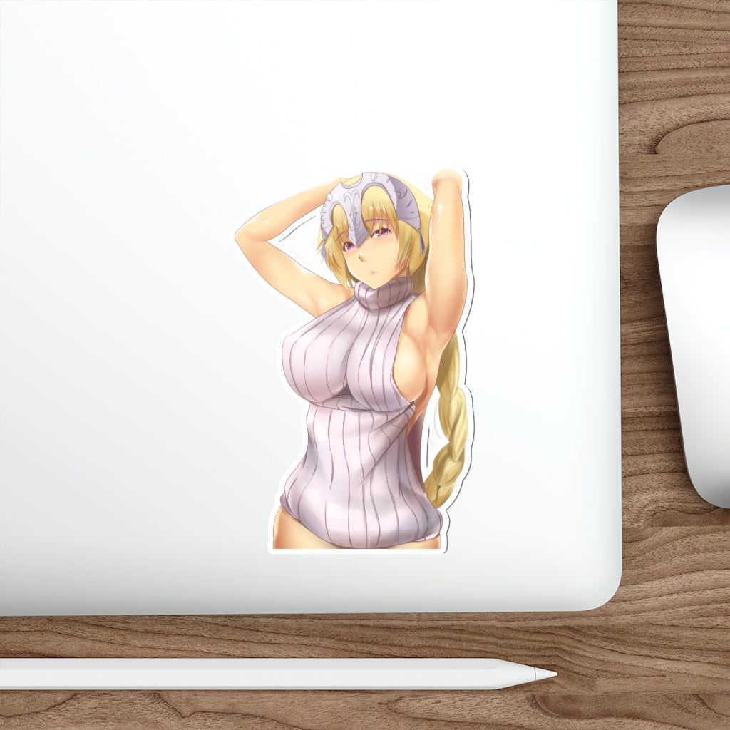 FGO Jeanne d'Arc Sexy Sweater Waterproof Sticker - Ecchi Vinyl Decal