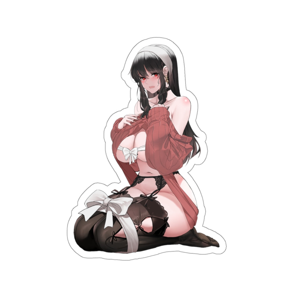 Spy X Family Yor Forger Sexy Present Waterproof Sticker - Ecchi Vinyl Decal