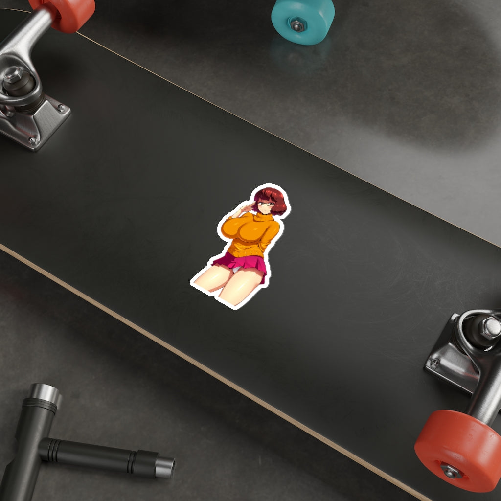 Big Boobs Velma Scooby Doo Waterproof Sticker - Ecchi Vinyl Decal