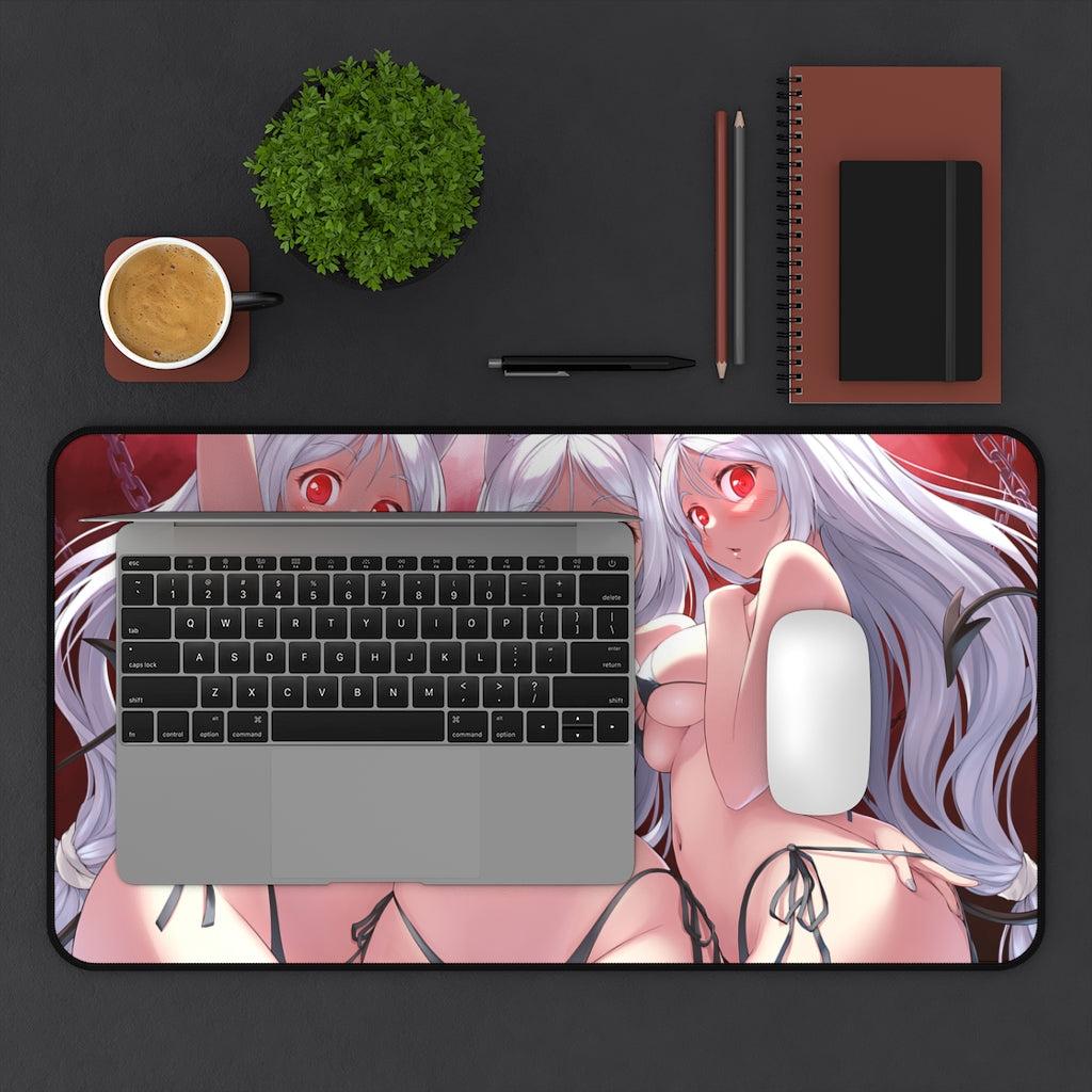 Helltaker Cerberus Bikini Desk Mat - Ecchi Mousepad - MTG Playmat