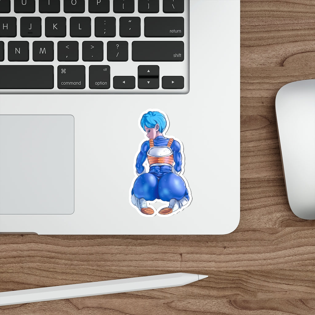 Big Butt Bulma in Vegeta Outfit Waterproof Sticker - Dragon Ball Ecchi Vinyl Anime Car Decal