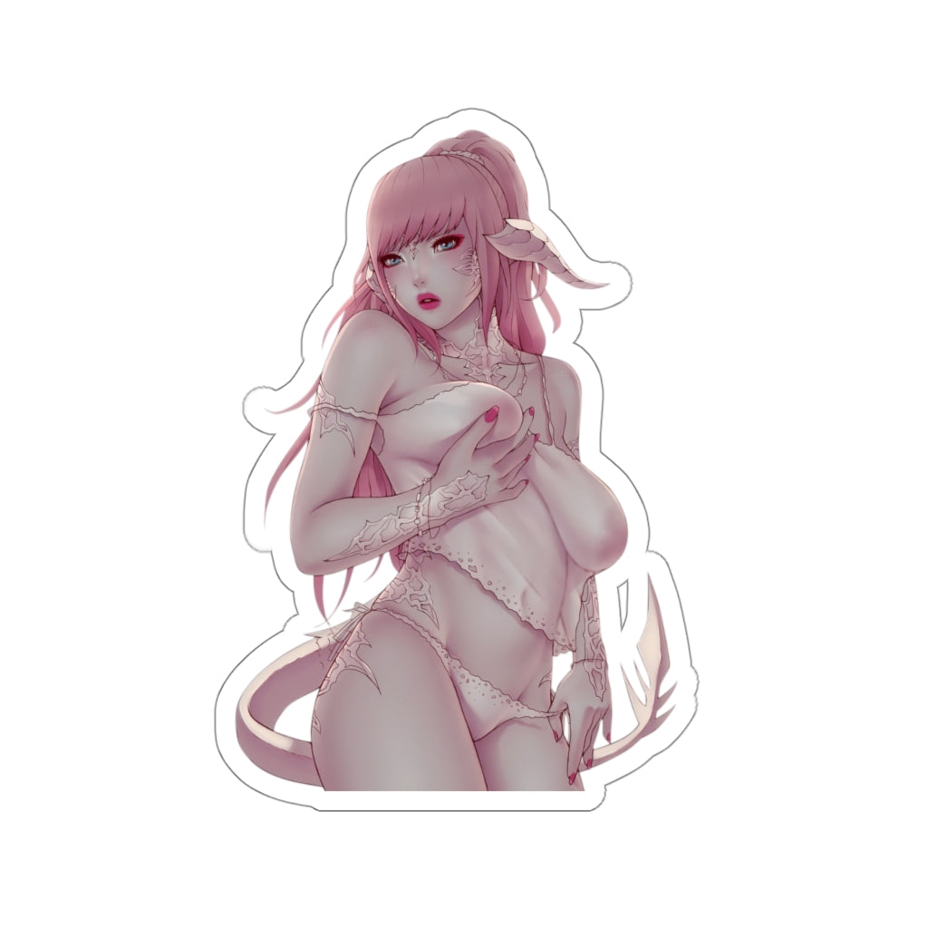 Sexy Lingerie Avatar Final Fantasy 14 Waterproof Sticker - Ecchi Vinyl Decal