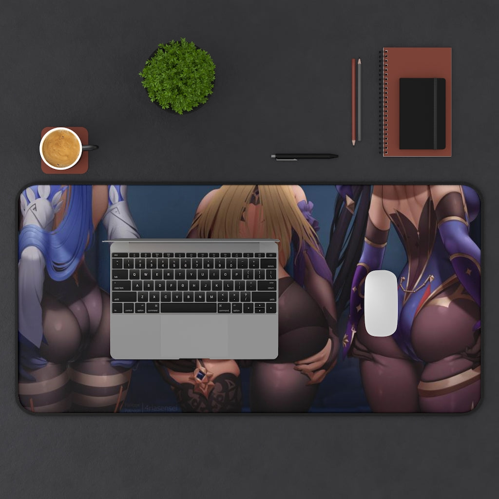 Genshin Impact Booties Ecchi Mousepad - Desk Mat - Sexy Butts Playmat