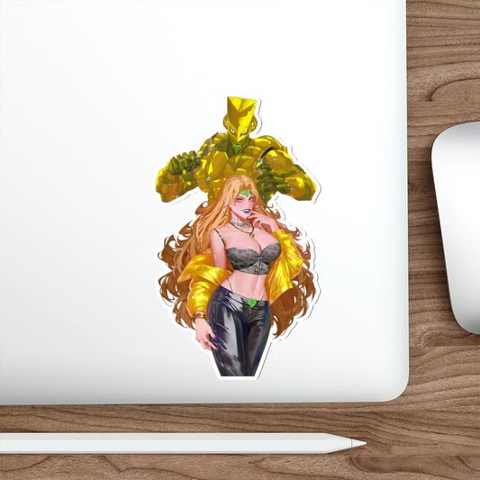 JoJo Sexy Female Dio and The World Waterproof Sticker - Ecchi Vinyl Decal