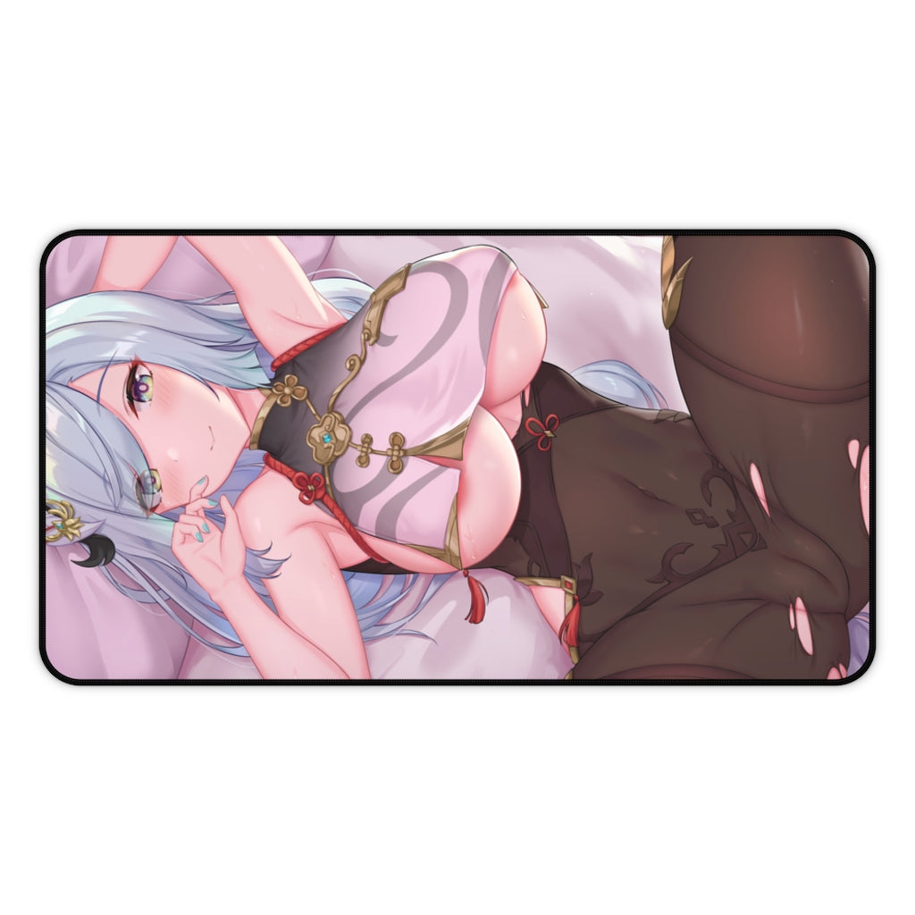 Genshin Impact Sexy Waifu Shenhe Desk Mat - Non Slip Mousepad