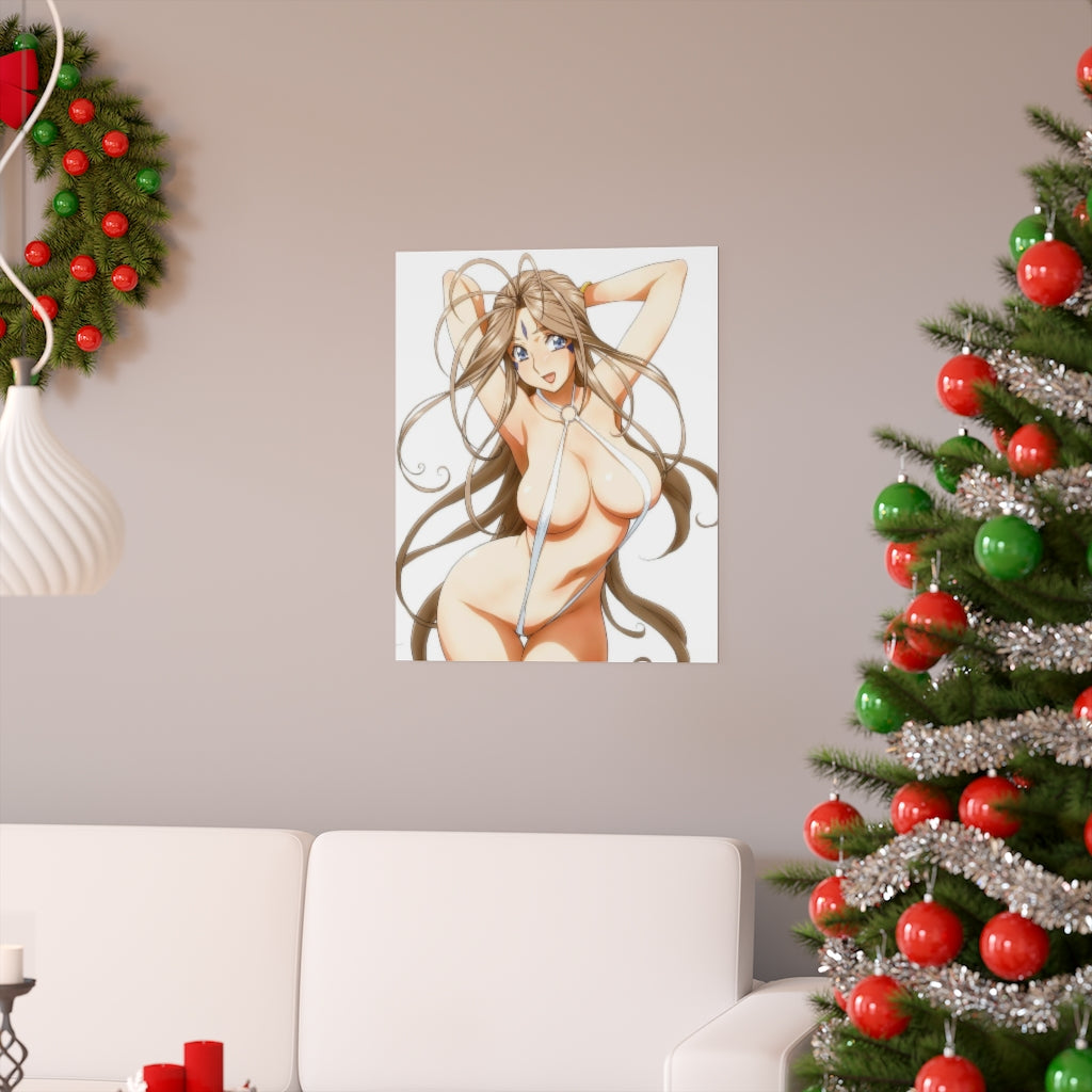 Affiche sexy en micro bikini Belldandy Ah My Goddess - Affiche verticale mate de qualité supérieure obscène - Art mural pour adultes