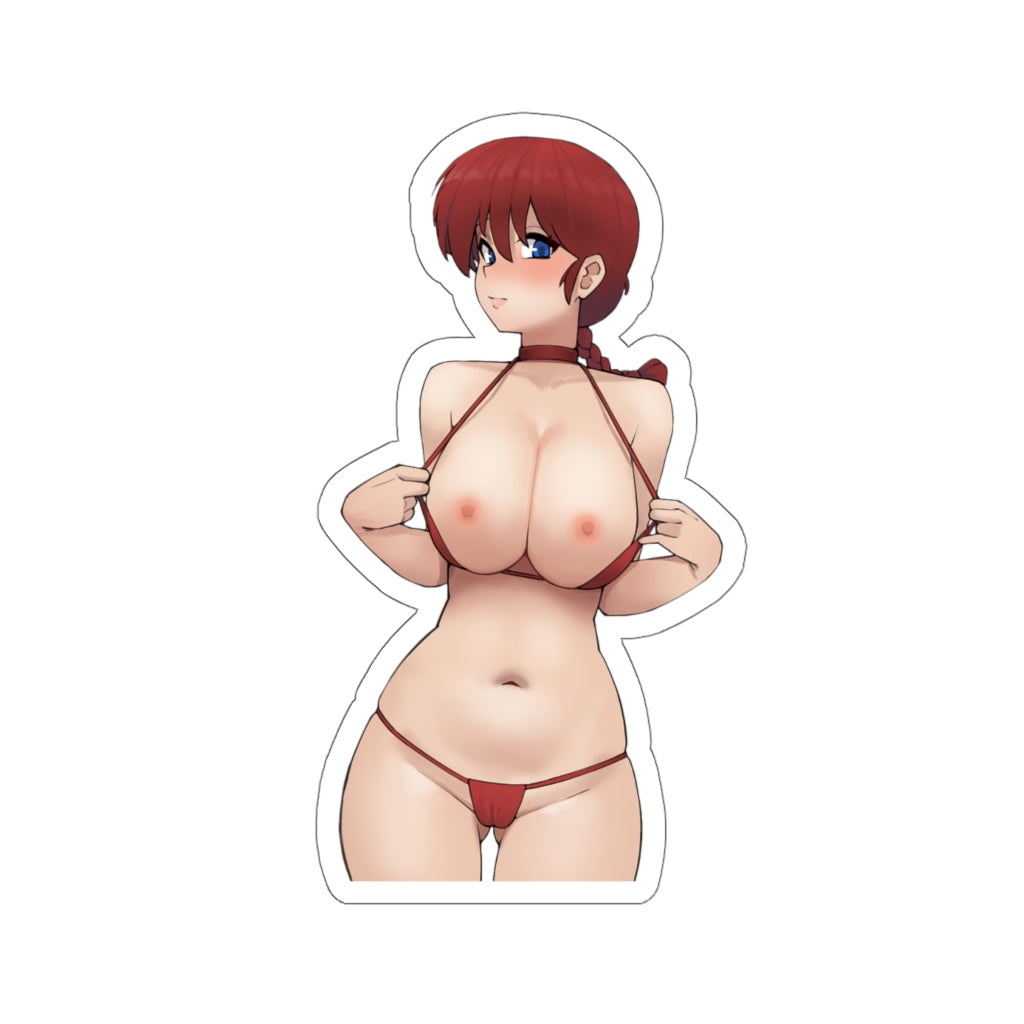 Ranma Flashing Tits Waterproof Sticker - Ecchi Vinyl Decal