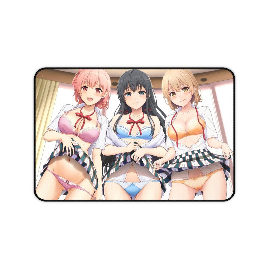 My Teen Romantic Comedy is Wrong as I Expected Panties Waifus Hamachi OreGairu  Desk Mat - Sexy Anime Girls Mousepad - Gaming Playmat