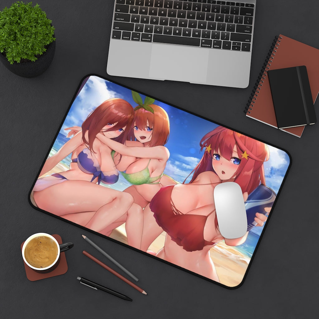 The Quintessential Quintuplets Mousepad - Ecchi Bikini Large Desk Mat - Kawaii Playmat