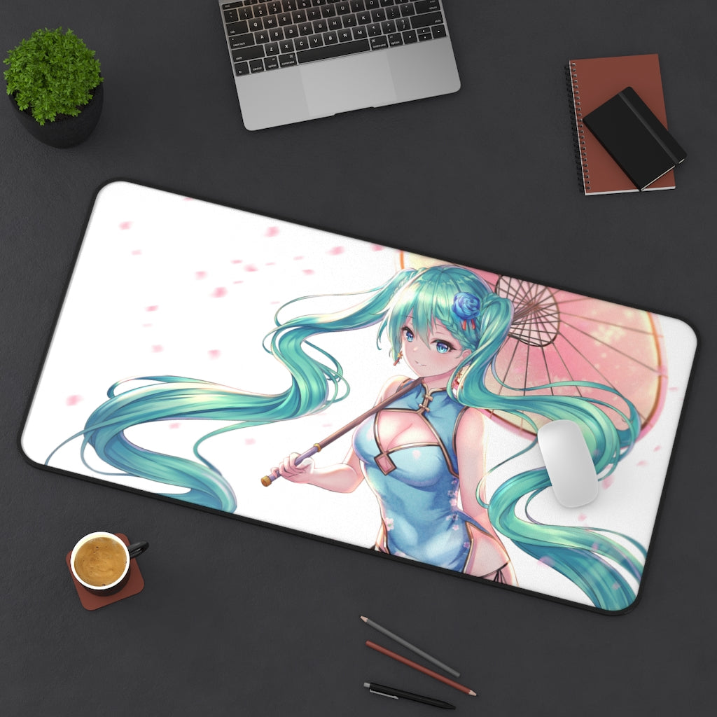 Hatsune Miku Vocaloid Sexy Qipao Chinese Dress Gaming Desk Mat - Anime Mousepad - Sexy Girl Playmat