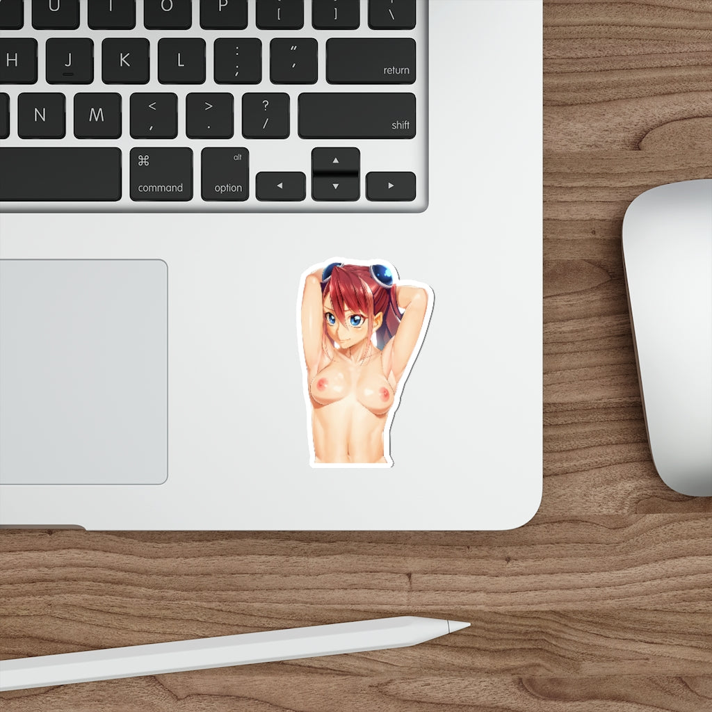 Topless Hiiragi Yuzu YuGiOh Waterproof Sticker - Ecchi Vinyl Decal