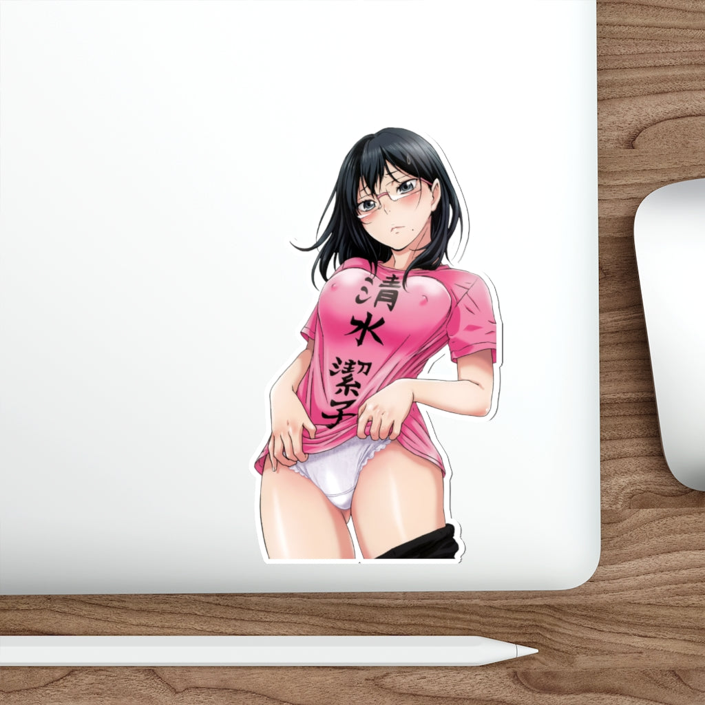 Haikyu Waterproof Sticker - Kiyoko Shimizu Flashing Panties - Haikyuu!! Ecchi Anime Vinyl Decal