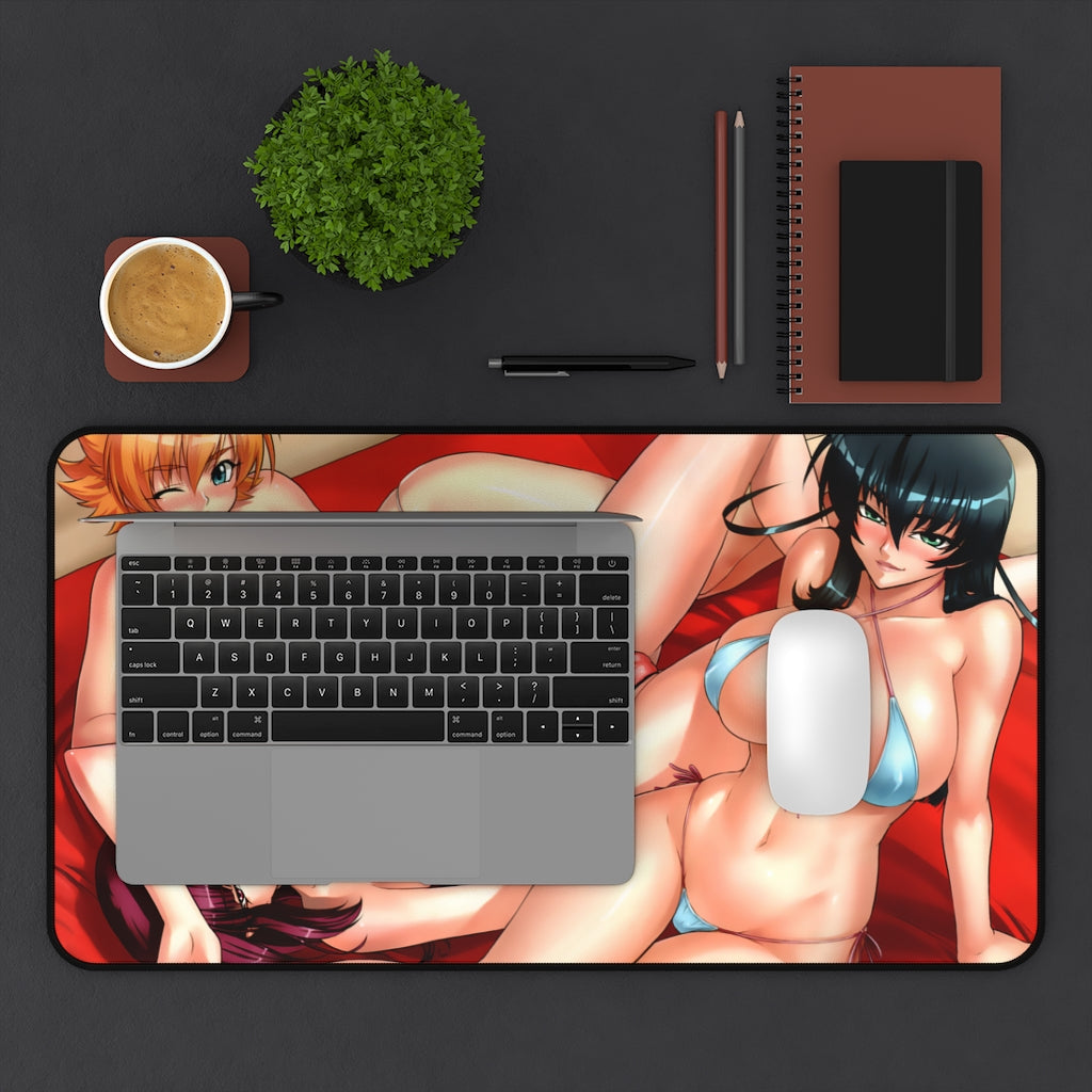 Taimanin Sexy Bikini Waifus Desk Mat - Non Slip Mousepad