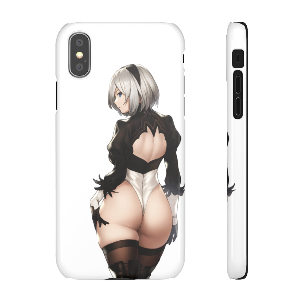 2B Anime Phone Case - Nier Automata Kawaii Aesthetic Snap Case