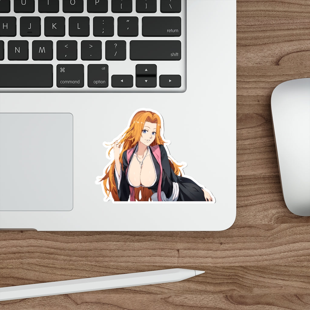 Busty Matsumoto Rangiku Bleach Waterproof Sticker - Ecchi Vinyl Decal