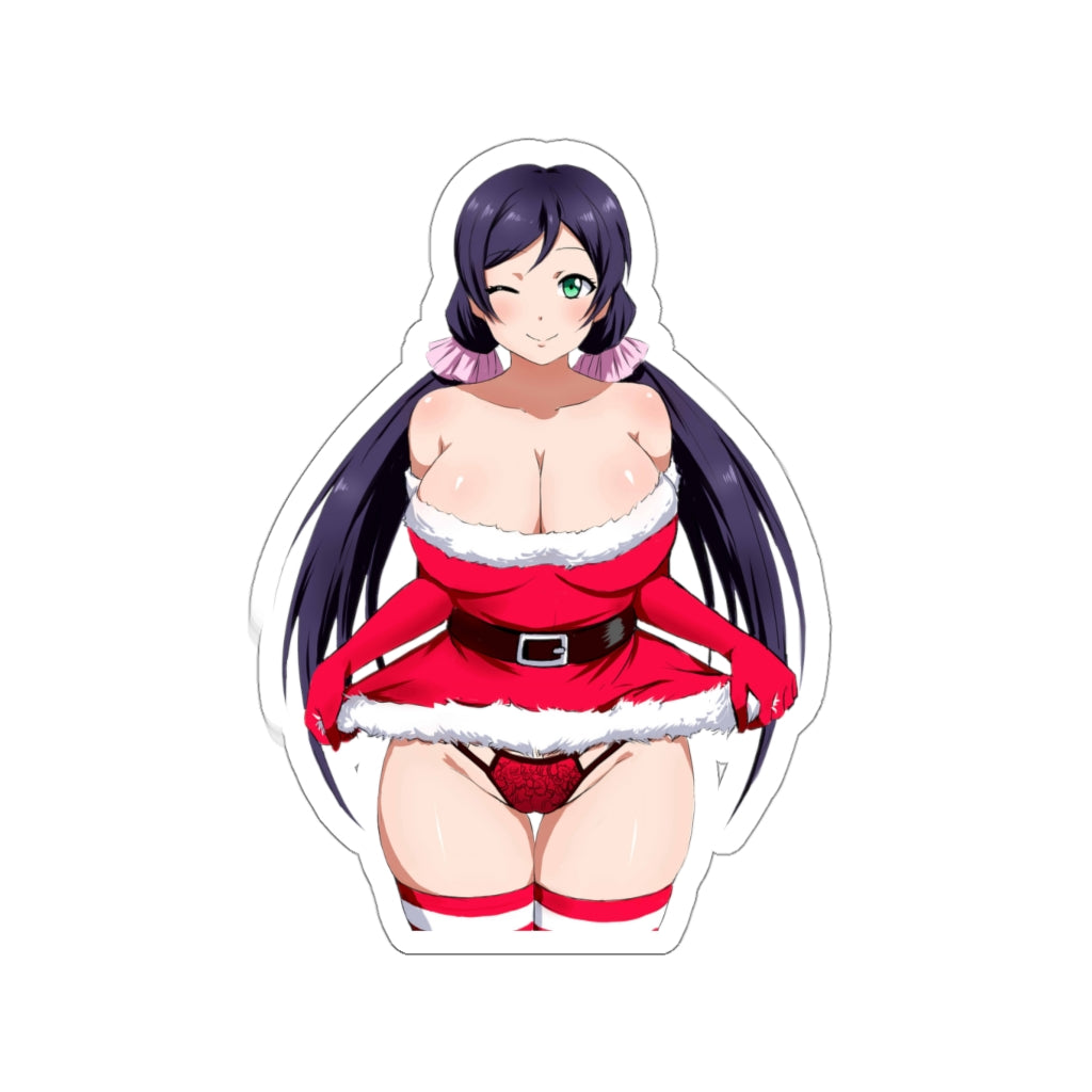 Sexy Christmas Panties Toujou Nozomi Love Live Waterproof Sticker - Ecchi Vinyl Decal