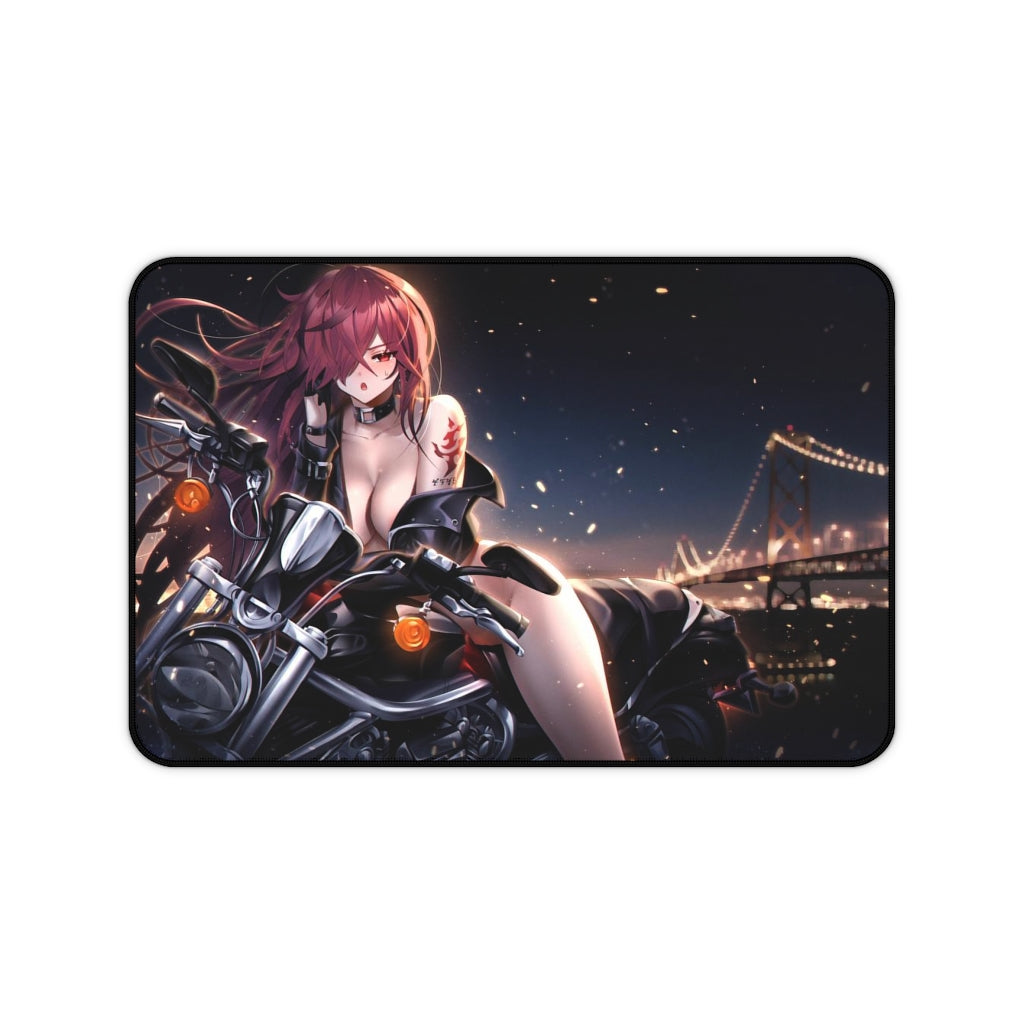 Elsword Sexy Mousepad - Biker Elesis Desk Mat - Ecchi Playmat