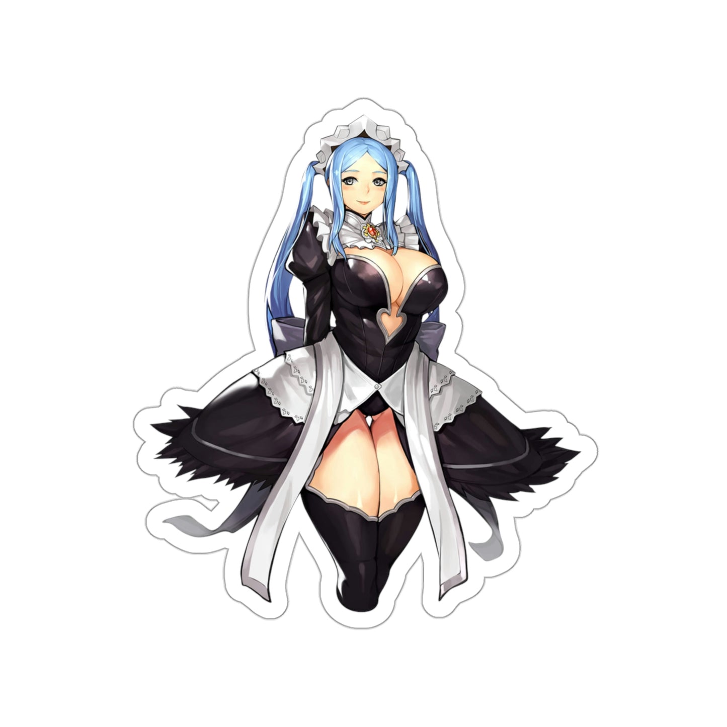 Autocollant imperméable Fire Emblem Flora Maid - Décalque en vinyle Ecchi