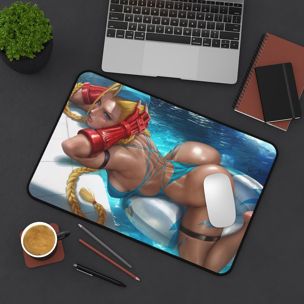 Cammy Bubble Butt Desk Mat - Big Ecchi Gaming Mousepad - MTG Playmat