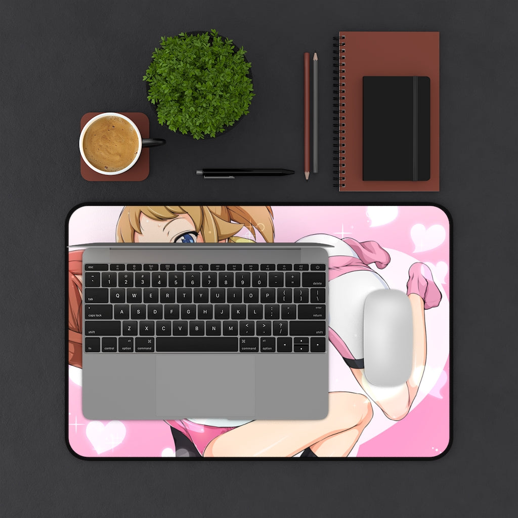 Gundam Ecchi Mousepad - Hoshino Fumina And Mirai Kamiki Big Boobs Desk Mat - Large Mouse Pad