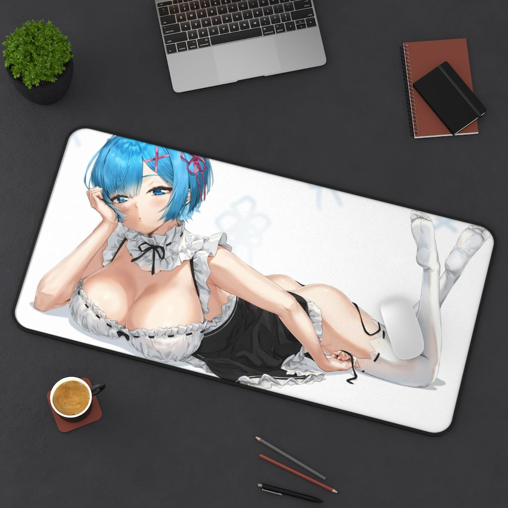 Sexy Maid Rem Re Zero Desk Mat - Non Slip Mousepad