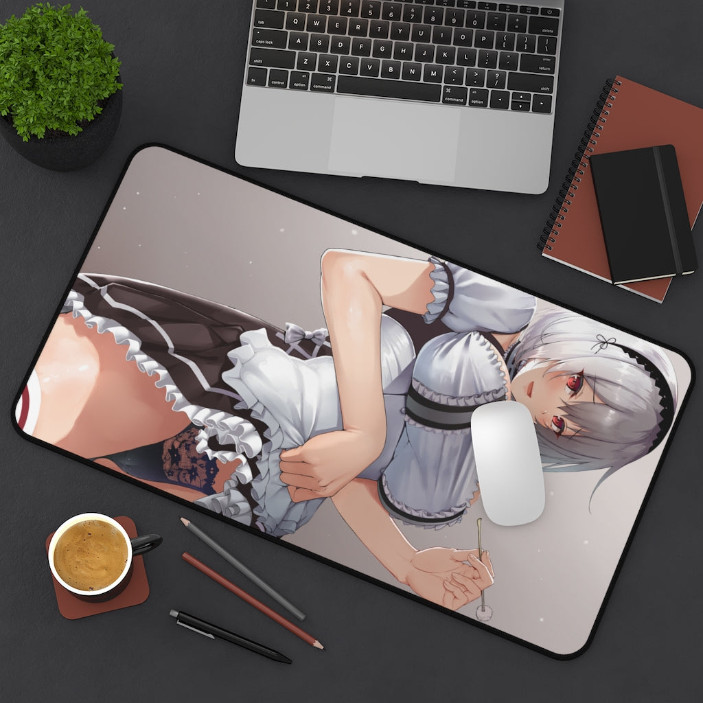 Sirius Flashing Panties Mousepad - Azur Lane Gaming Large Desk Mat - Ecchi Mouse Pad - MTG Playmat