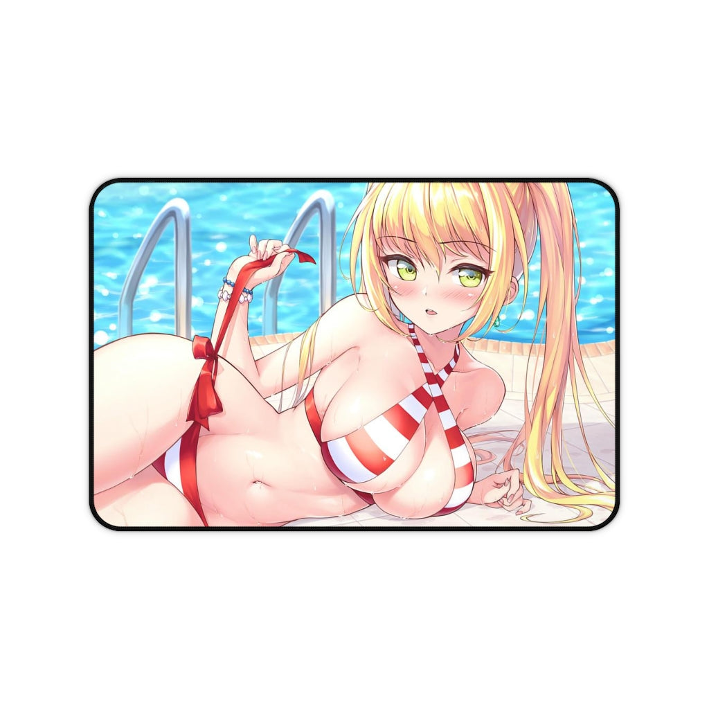 Fate Grand Order Sexy Mousepad - Saber Bikini Anime Desk Mat - Ecchi Playmat