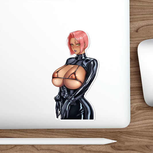 Ingrid Taimanin Sexy Bra Leather Suit  Ecchi Vinyl Decal Waterproof Sticker - Ecchi Vinyl Decal