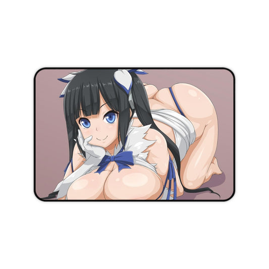 DanMachi Sexy Mousepad - Big Boobs Hestia Anime Desk Mat - Ecchi Playmat - Is It Wrong To Try To Pick Up Girls In A Dungeon