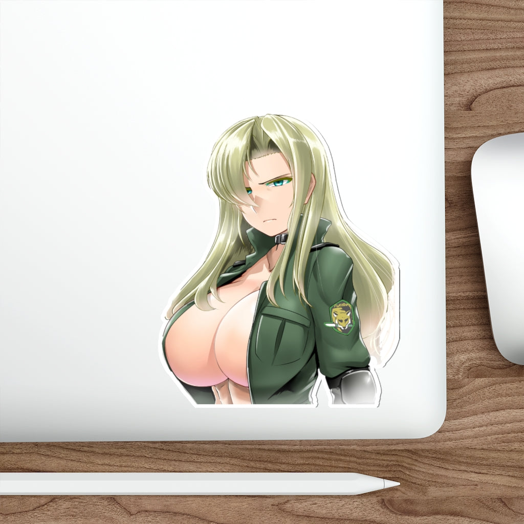 Autocollant imperméable Metal Gear Solid Big Boobs Sniper Wolf - Autocollant en vinyle Ecchi