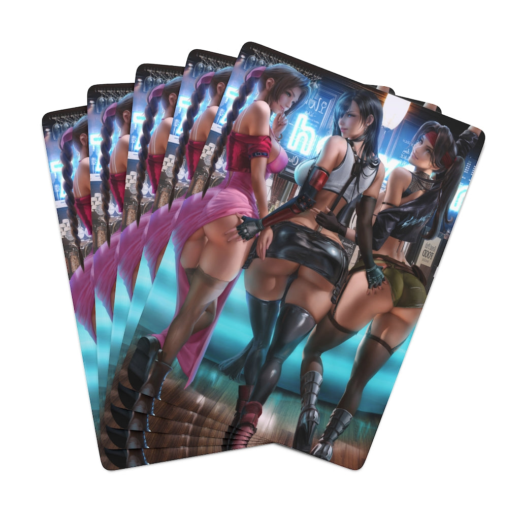 Sexy Final Fantasy 7 Poker Cards