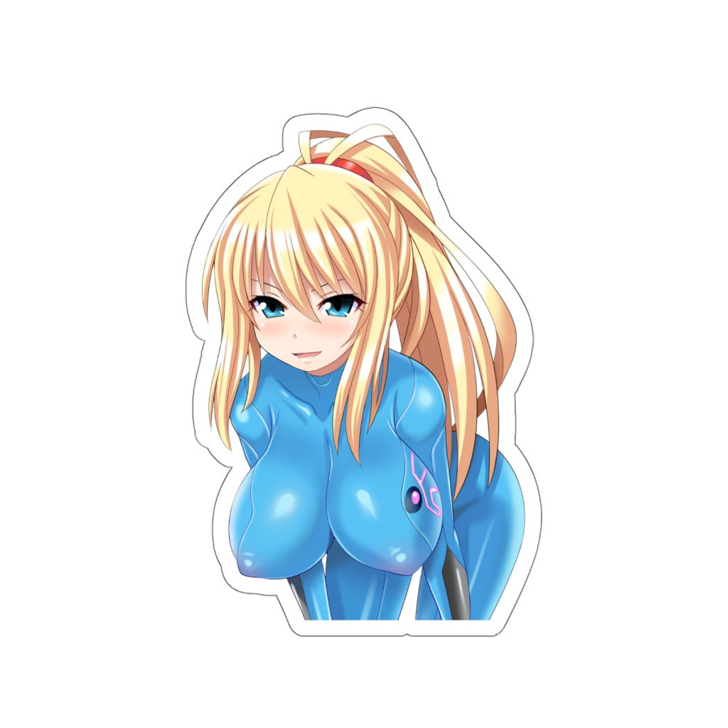 Big Boobs Samus Waterproof Sticker - Ecchi Vinyl Decal