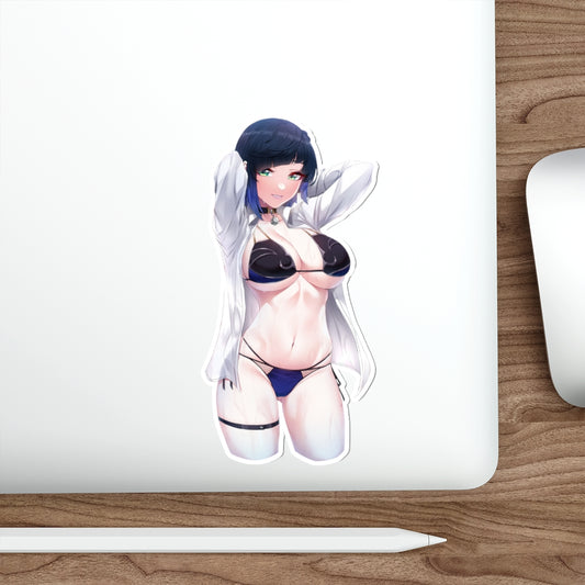 Sexy Boobs Yelan Genshin Impact Waterproof Sticker - Ecchi Vinyl Decal