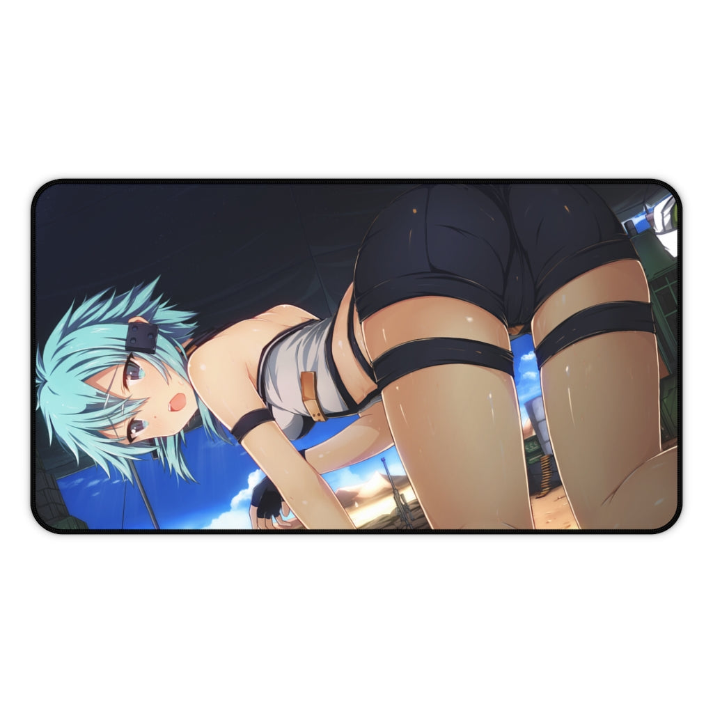 Gun Gale Online Sinon Sexy Butt Desk Mat - Non Slip Mousepad