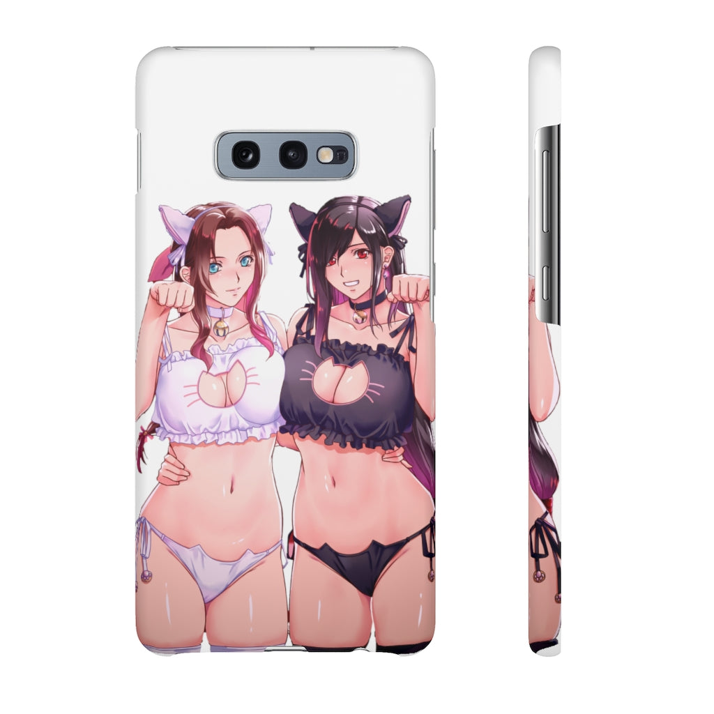 Tifa and Aerith Anime Phone Case - Final Fantasy Kawaii Aesthetic Snap Case