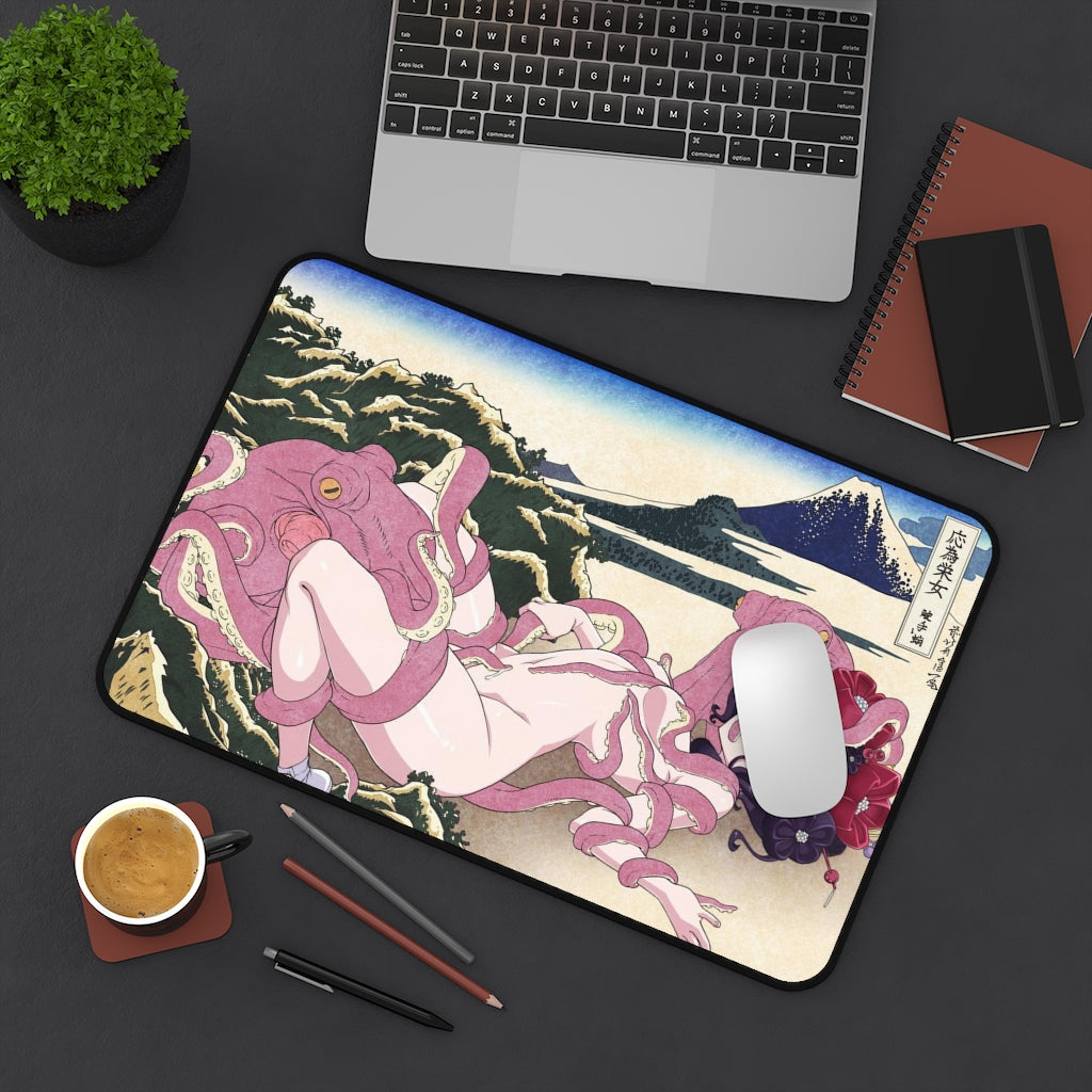 Katsushika Hokusai Hentai Tentacle Fate Grand Order Desk Mat - Lewd Mousepad - Anime Girl Playmat