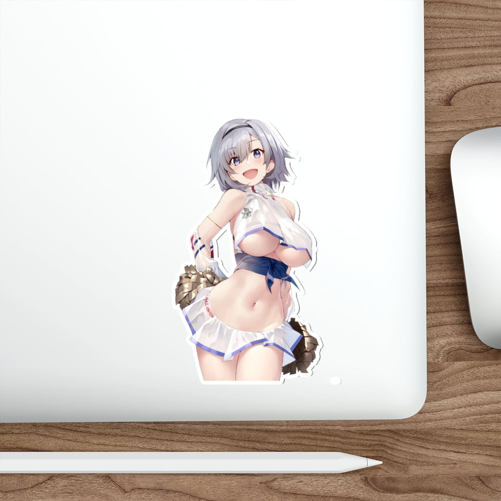 Azur Lane Sexy Boobs Cheerleader Reno Waterproof Sticker - Ecchi Vinyl Decal