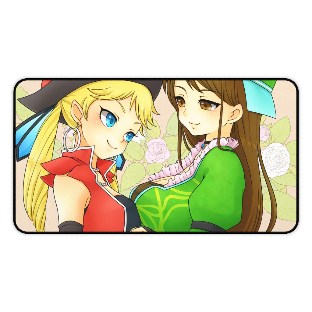 Myriam and Claudia Busty Waifus Romancing Saga Mousepad - Gaming Playmat