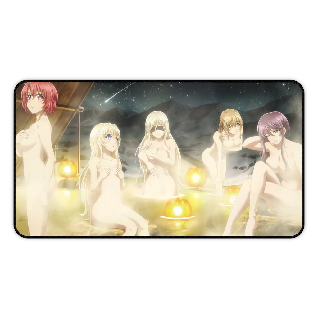 Goblin Slayer Ecchi Mousepad - Nude Female Charaters At The Onsen - Large Desk Mat - Mouse Pad - Sexy Anime Playmat