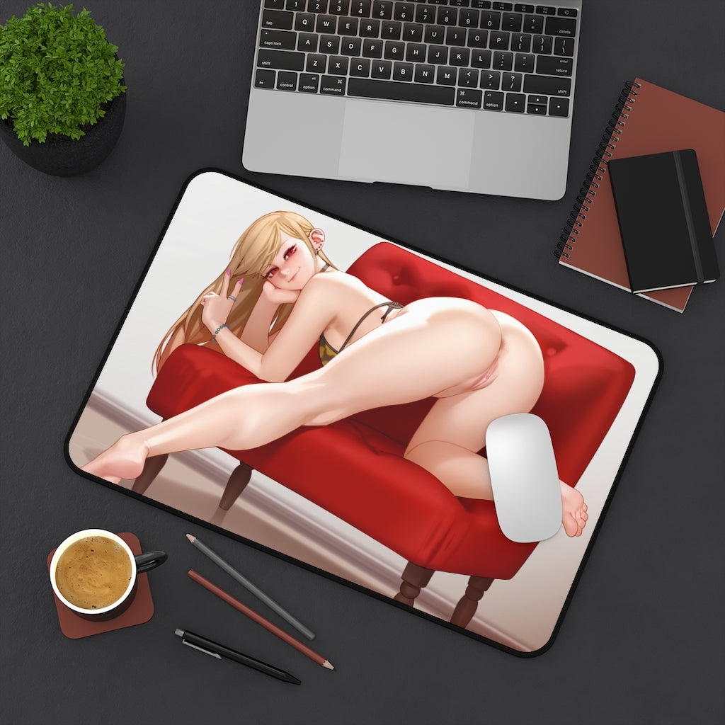 Hentai Nude Butt Marin Sexy Cosplay Doll Desk Mat - Lewd Mousepad - Anime Girl Playmat
