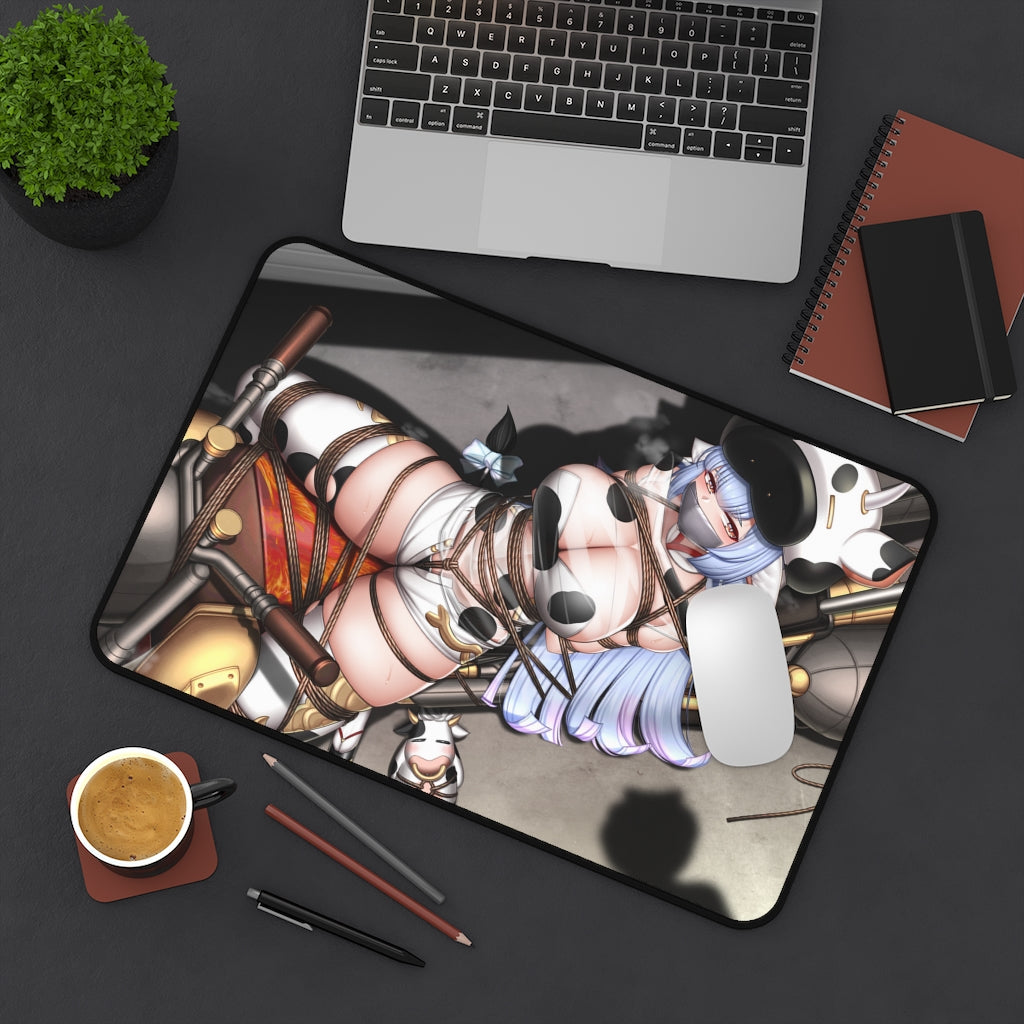 Granblue Fantasy Sexy Mousepad - Cow Girl Shatola Bondage Anime Desk Mat - Ecchi Playmat