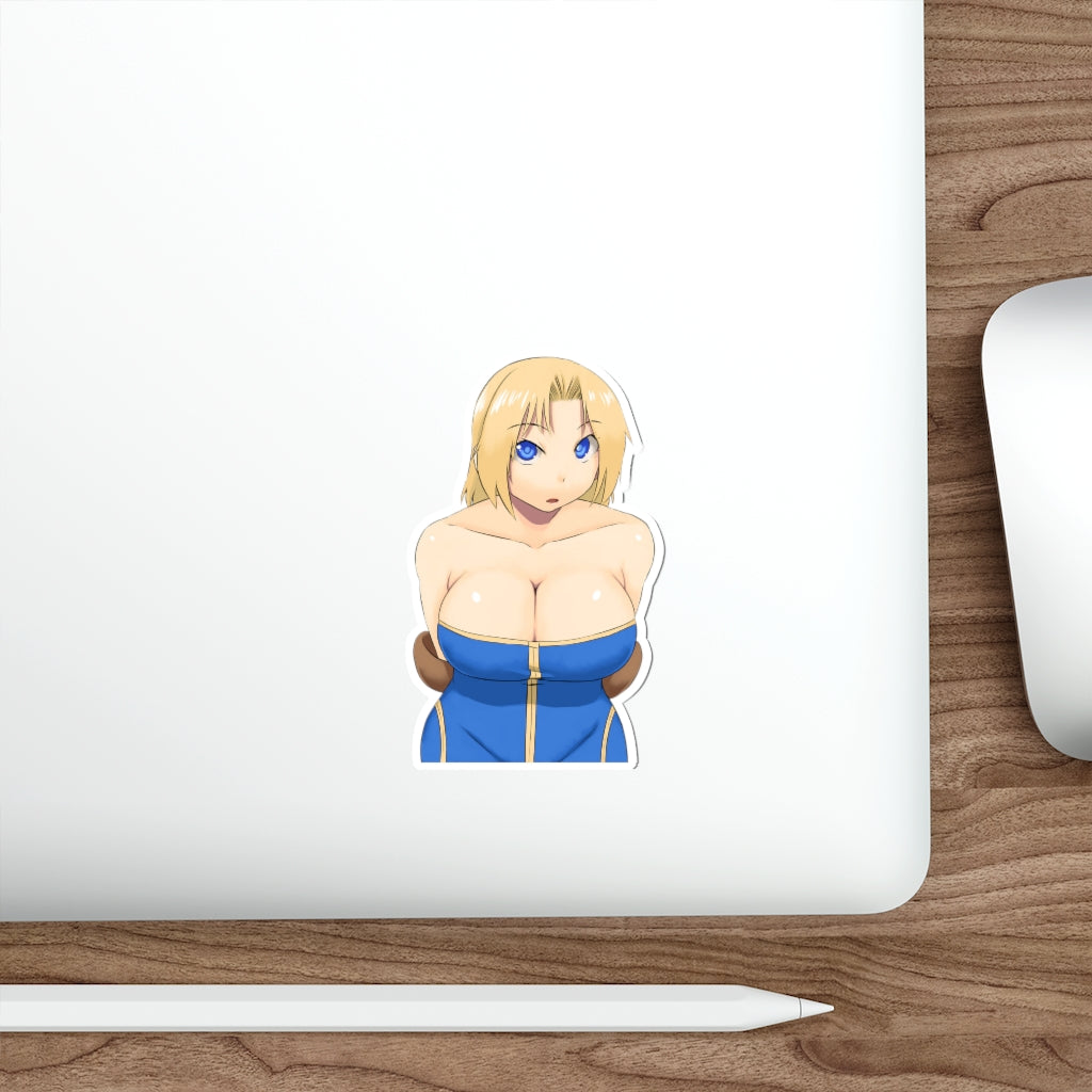 Final Fantasy Tactics Big Boobs Monk Waterproof Sticker - Ecchi Vinyl Decal