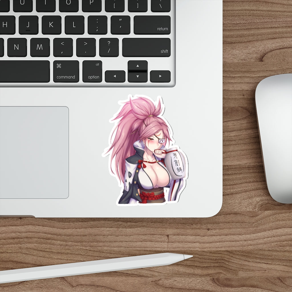 Guilty Gear Hot Baiken Sake Waterproof Sticker - Ecchi Vinyl Decal