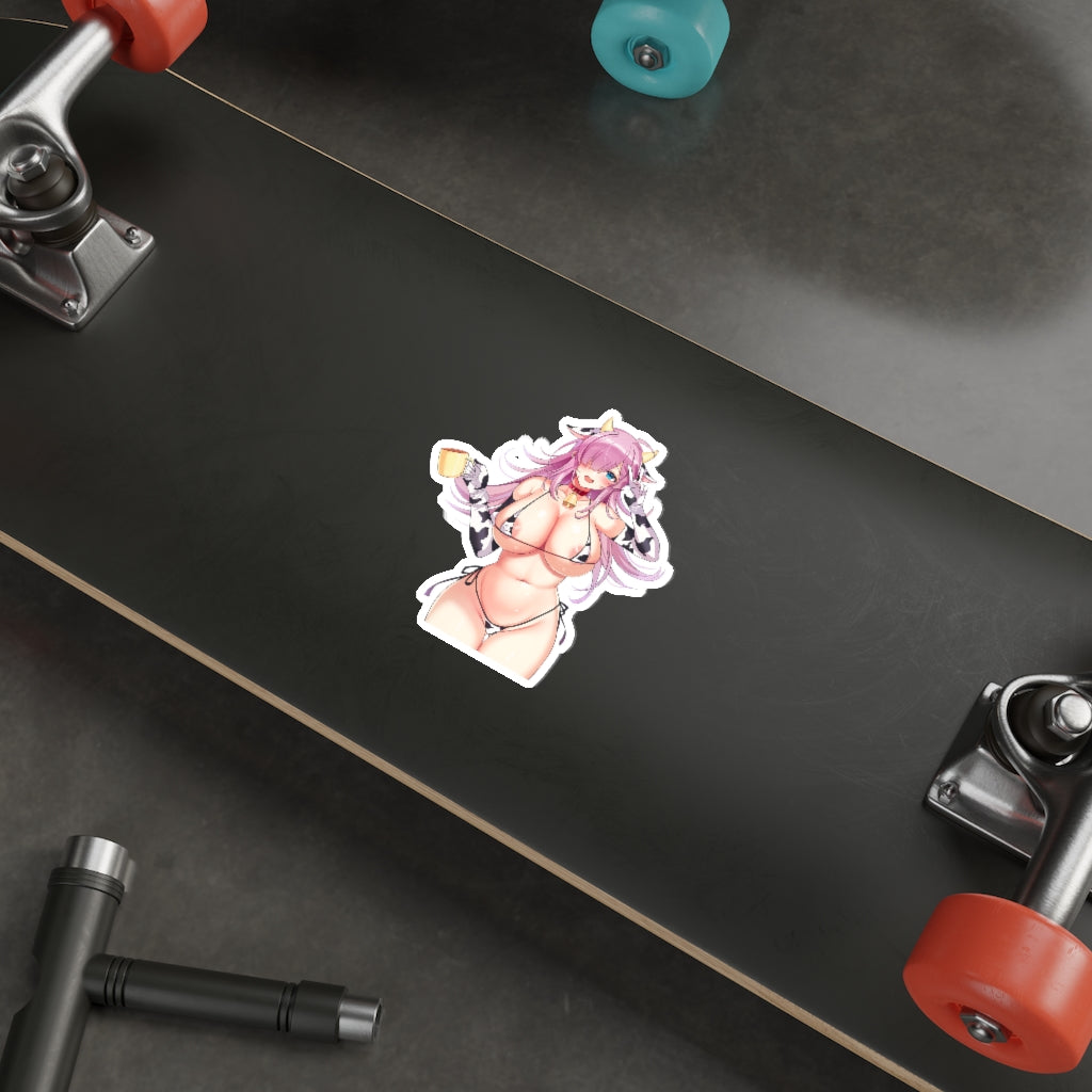 Counter Side Sexy Cow Girl Miya Waterproof Sticker - Ecchi Vinyl Decal