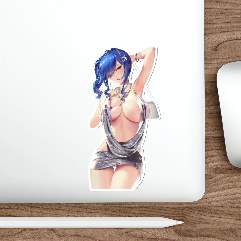 Autocollant imperméable à gros seins St Louis Azur Lane - Décalcomanie en vinyle Ecchi