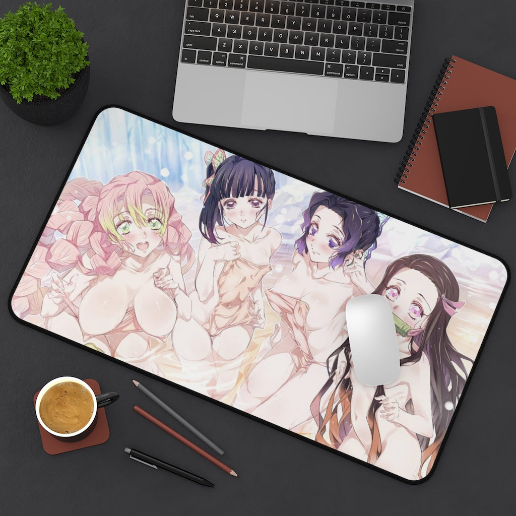 Demon Slayer Nude Waifus Desk Mat - Non Slip Mousepad