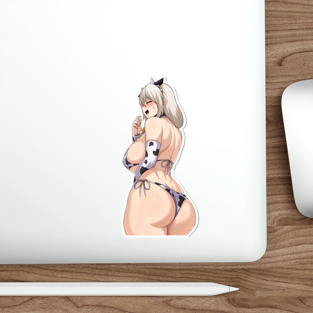 Tsuki Uzaki Cow Girl Big Butt Waterproof Sticker - Ecchi Vinyl Decal