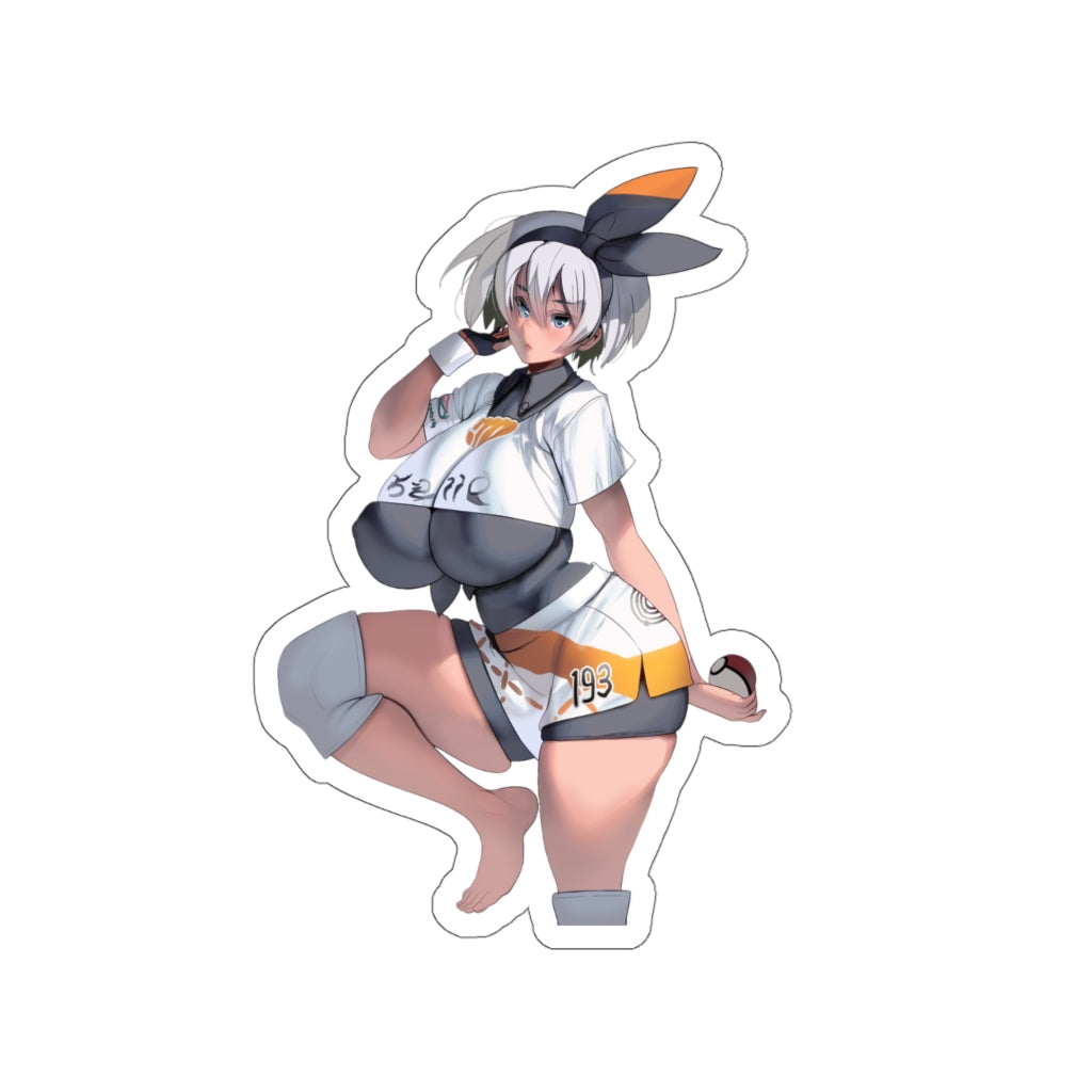 Big Boobs Bea Pokemon Trainer Waterproof Sticker - Ecchi Vinyl Decal